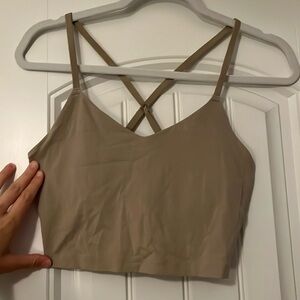 Offline by aerie tan athletic cropped tank